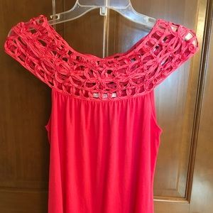 Charlotte Russe top with ribbon top size medium